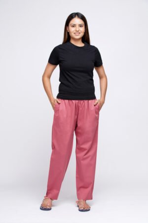 Carrot Pre Washed Cotton Stretch Pant Full Elastic