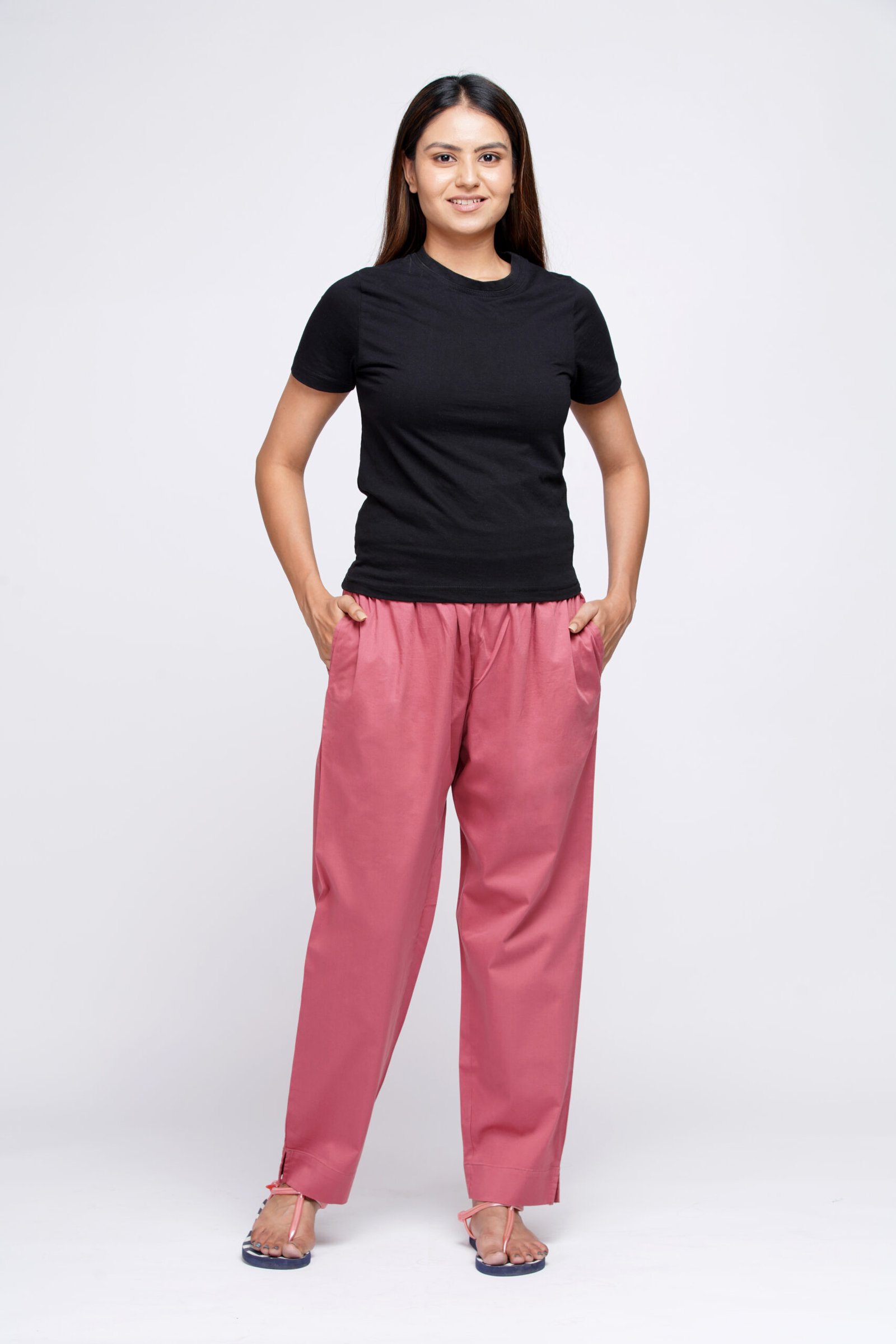 Carrot Pre Washed Cotton Stretch Pant Full Elastic