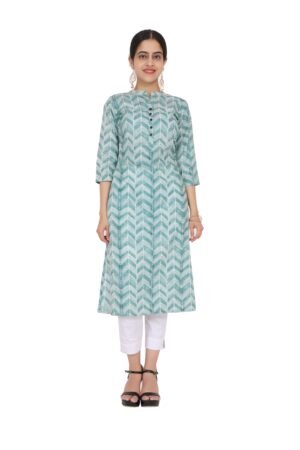 Rama Printed Pure Mul Cotton Kurta